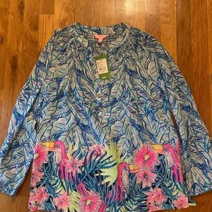 Lilly Pulitzer silk blouse-NWT